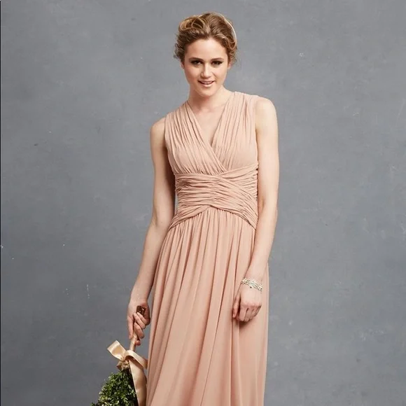Donna Morgan Dresses | Donna Morgan Collection Bridesmaid Dress | Color: Cream | Size: 2 | Eridalcal's Closet